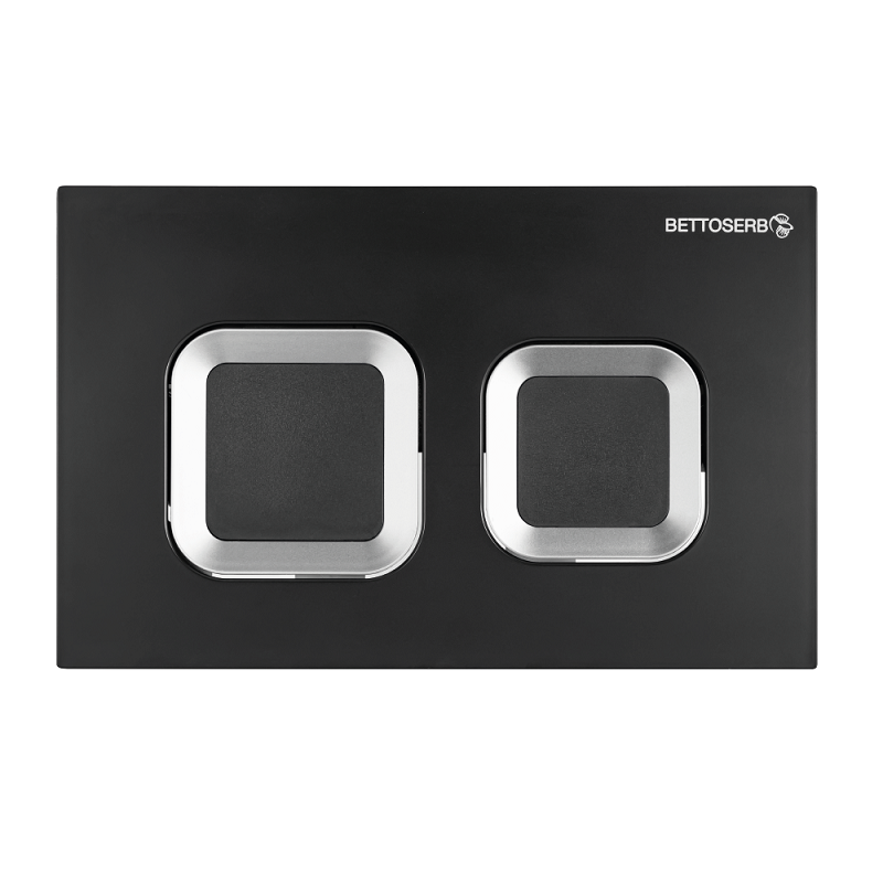 Изображение товара Клавиша смыва Bettoserb Smart 40006487, механическая, черная матовая/хром Изображение товара Клавиша смыва Bettoserb Smart 40006487, механическая, черная матовая/хром