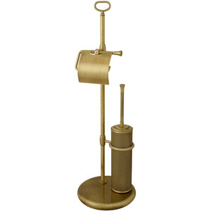 Изображение товара Набор аксессуаров на стойке для туалета Migliore Fortuna 27742, бронза 	