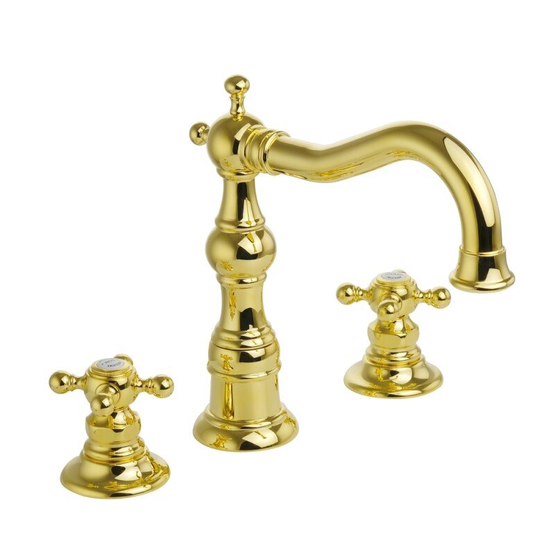 Изображение товара Смеситель для раковины Migliore Arcadia 18397 золото двухзахватный ретро стиль