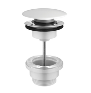 Изображение товара Донный клапан Hatria A0Y7A825, с системой клик-клак, цвет белый матовый