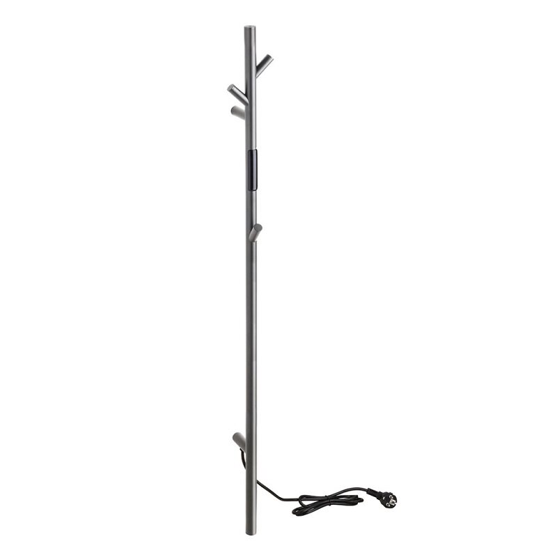 Изображение товара Полотенцесушитель электрический Bemeta 704155015, ширина 10,3 см, высота 118 см, цвет графит