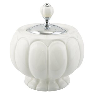 Изображение товара Баночка настольная Migliore Olivia 17480, белый/хром