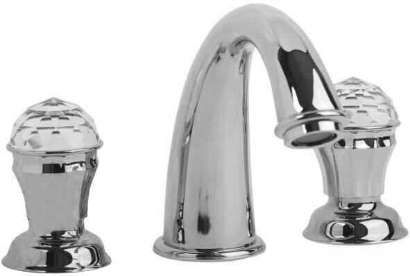 Изображение товара Смеситель для раковины Migliore Korona 27311, хром, ручки Swarovski