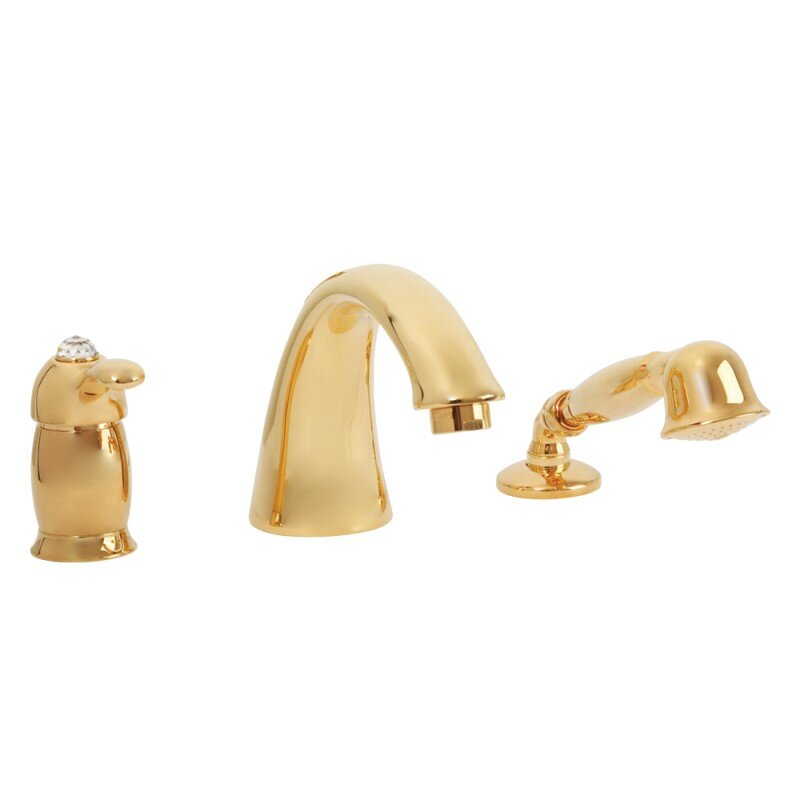 Изображение товара Смеситель Migliore Lem Swarovski для ванны и душа золото 18891