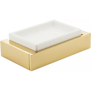 Изображение товара Мыльница Migliore Kvant 30233 настенная белое и золото 24 карата