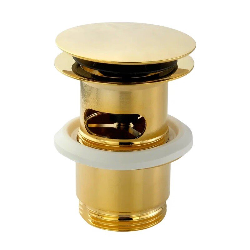 Изображение товара Донный клапан Migliore Ricambi 17960 с переливом клик-клак золото для раковины