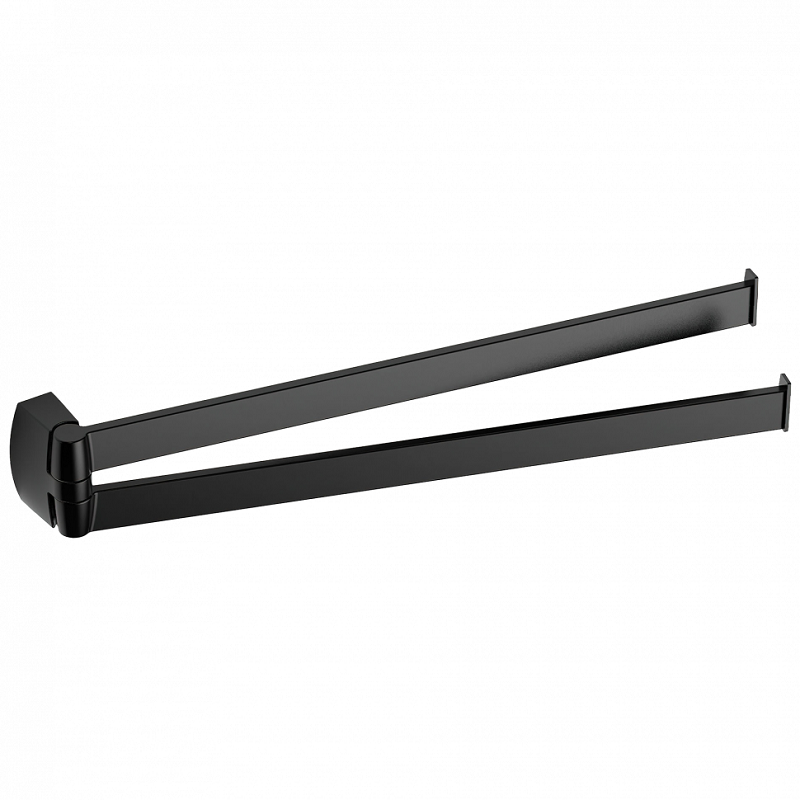 Изображение товара Полотенцедержатель Colombo Design Trenta B3012.NM, двойной, 35 см, черный матовый