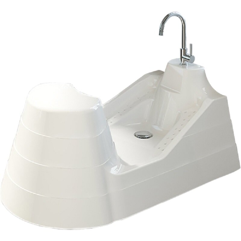 Изображение товара Акриловая ванна Радомир Вуду 120x80 см с каркасом и сливом, белая