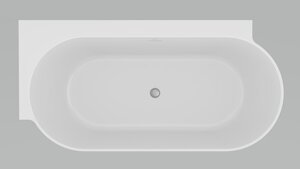 Изображение товара Ванна акриловая Ravak Freedom Corner II TEC L/P CC91000000/CC81000000, 175 x 86 см, белая, слив-перелив хром, левая/правая