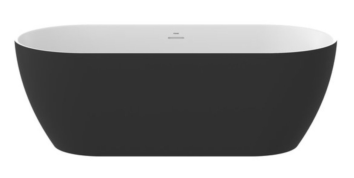 Изображение товара Ванна акриловая Ravak Freedom O TEC CD51700000, 170 x 77 см, отдельностоящая, черная, слив-перелив черный