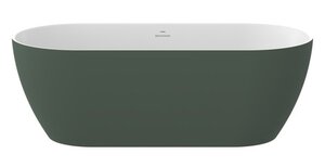 Изображение товара Ванна акриловая Ravak Freedom O TEC CD11200000, 170 x 77 см, отдельностоящая, серо-зеленая, слив-перелив белый