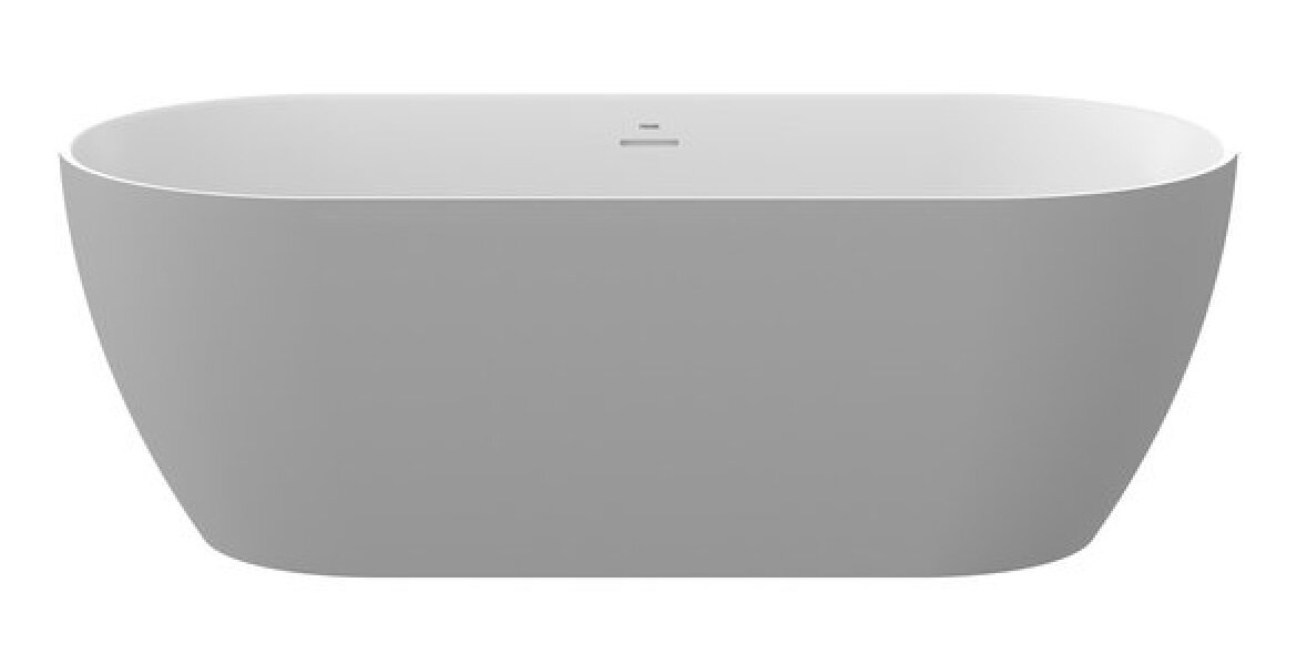 Изображение товара Ванна акриловая Ravak Freedom O TEC CD31500000, 170 x 77 см, отдельностоящая, серая, слив-перелив белый