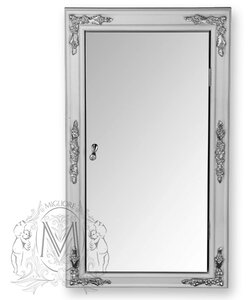 Изображение товара Витрина Migliore Bella Ml.com-70.772 настенная угловая, аворио/серебро