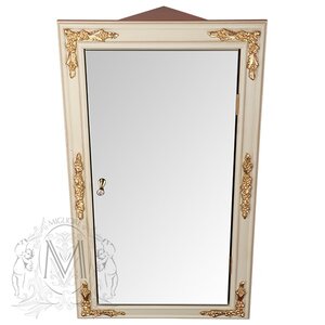 Изображение товара Витрина Migliore Bella Ml.com-70.772 настенная угловая, аворио/золото