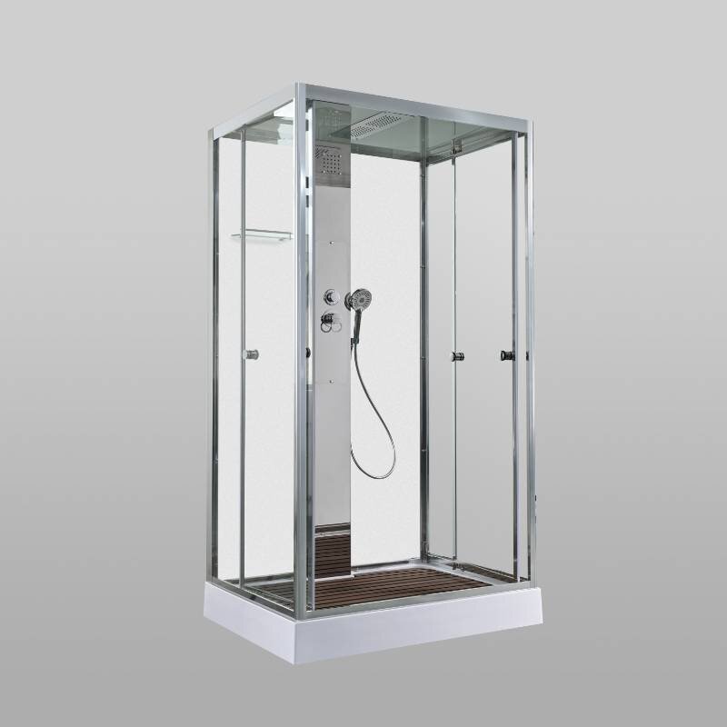 Изображение товара Душевая кабина AvaCan Z1912MT 120x90 см низкий поддон белая матовая задняя стенка