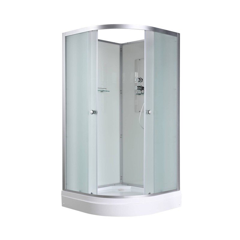 Изображение товара Душевая кабина AvaCan D2090N 90x90 см без крыши стекло матовое хром