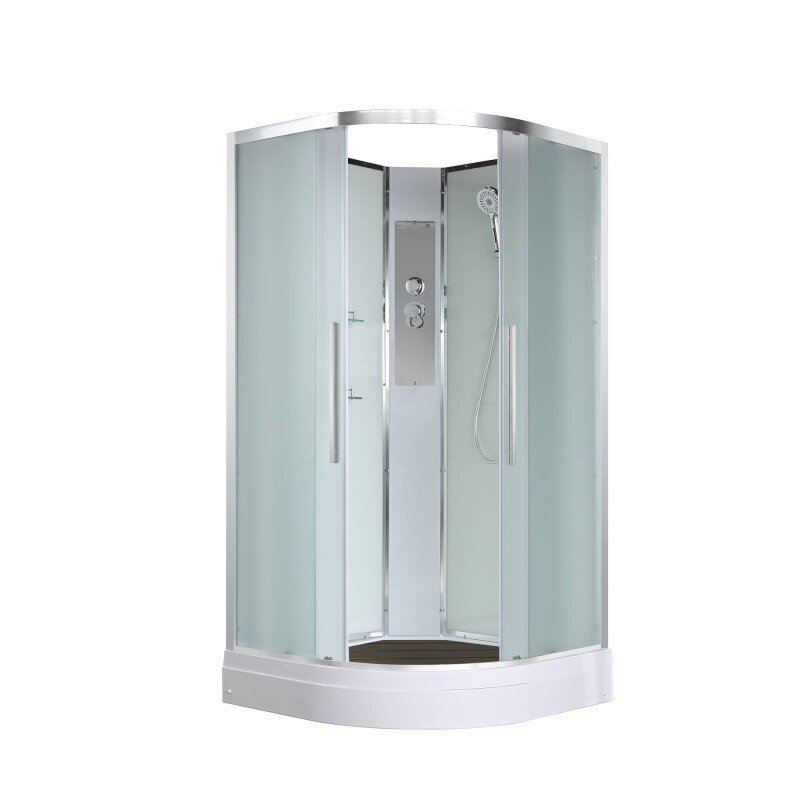 Изображение товара Душевая кабина AvaCan EM2010N 100x100 см без крыши низкий поддон стильное решение