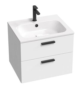 Изображение товара Тумба под раковину Ravak Chrome II 60 см подвесная белая с ящиками