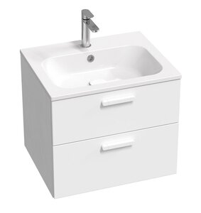 Изображение товара Тумба под раковину Ravak Chrome II SD 60 см подвесная белая с ящиками