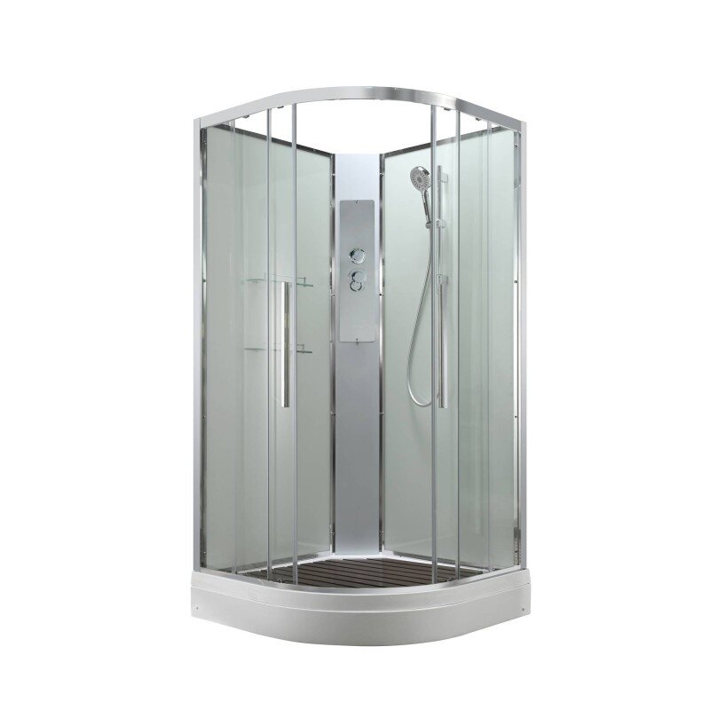 Изображение товара Душевая кабина AvaCan EM2010NT 100x100 см без крыши низкий поддон стекло хром Изображение товара Душевая кабина AvaCan EM2010NT 100x100 см без крыши низкий поддон стекло хром