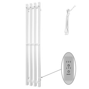 Изображение товара Полотенцесушитель электрический Altasan ПроксимаСП21120БМ, высота 115 см, ширина 21 см, диммер справа, белый матовый