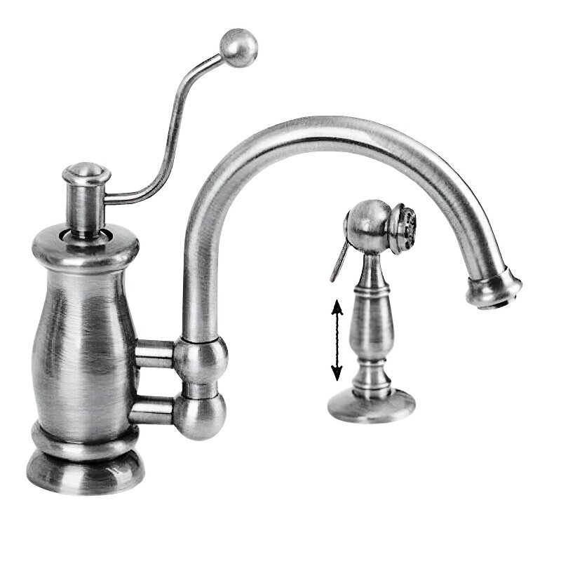 Изображение товара Смеситель для кухни Migliore Vivaldi 18258 с выдвижной лейкой хром Италия