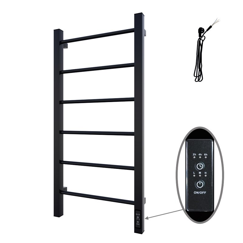 Изображение товара Электрический полотенцесушитель Altasan Каталея СП4080ЧМ, 80x40 см, нержавеющая сталь