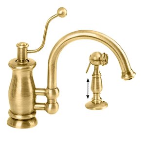 Изображение товара Смеситель для кухни Migliore Vivaldi 18288 золото с выдвижной лейкой