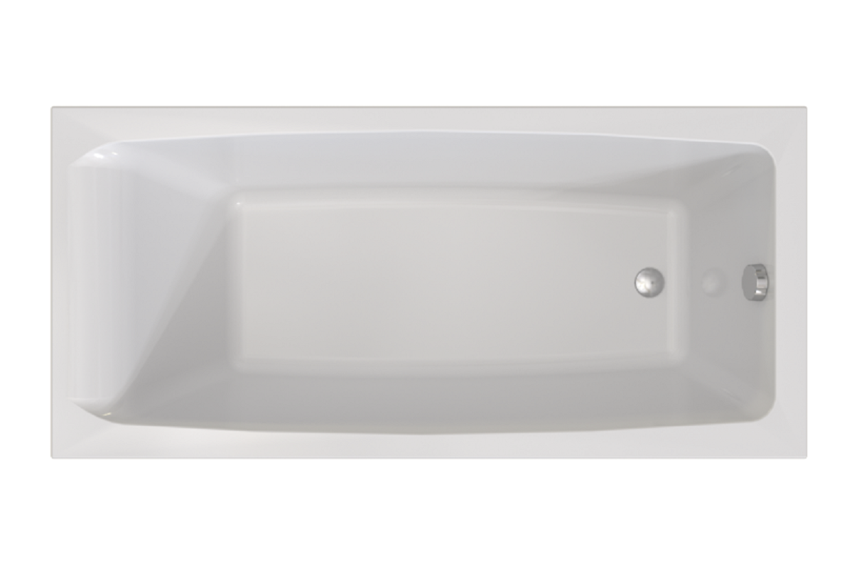 Изображение товара Акриловая ванна Радомир Веста 160x70 см, гладкое дно, белая, каркас разборный