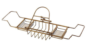 Изображение товара Полка-решетка с книжной подставкой Migliore 66/105 см бронза Италия