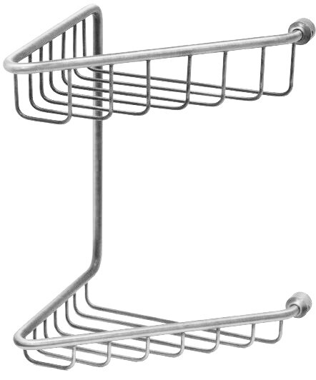 Изображение товара Полка-решетка двойная Migliore Complementi ML.COM-50.112.CR хром настенная угловая