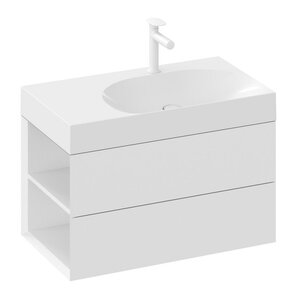 Изображение товара Тумба под раковину Ravak Lite SD 80 см с выдвижными ящиками белая