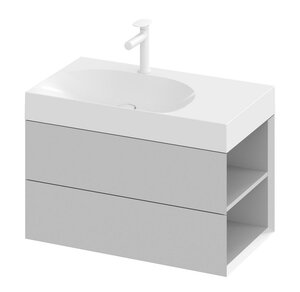 Изображение товара Тумба под раковину Ravak Lite SD X000001889, 80 см, подвесная, правая, серый