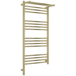 Изображение товара Полотенцесушитель электрический Сунержа Богема 3.1 с полкой, 020-6006-1050/020-6007-1050, высота 100 см, ширина 50, диммер слева/справа, цвет шампань