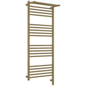 Изображение товара Полотенцесушитель электрический Сунержа Богема 3.1 с полкой, 32-6006-1250/32-6007-1250, высота 120 см, ширина 50, диммер слева/справа, цвет золотой шелк