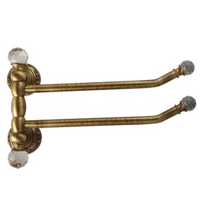 Изображение товара Полотенцедержатель Migliore.CRistalia 16780 бронза двойной с кристаллами сваровски