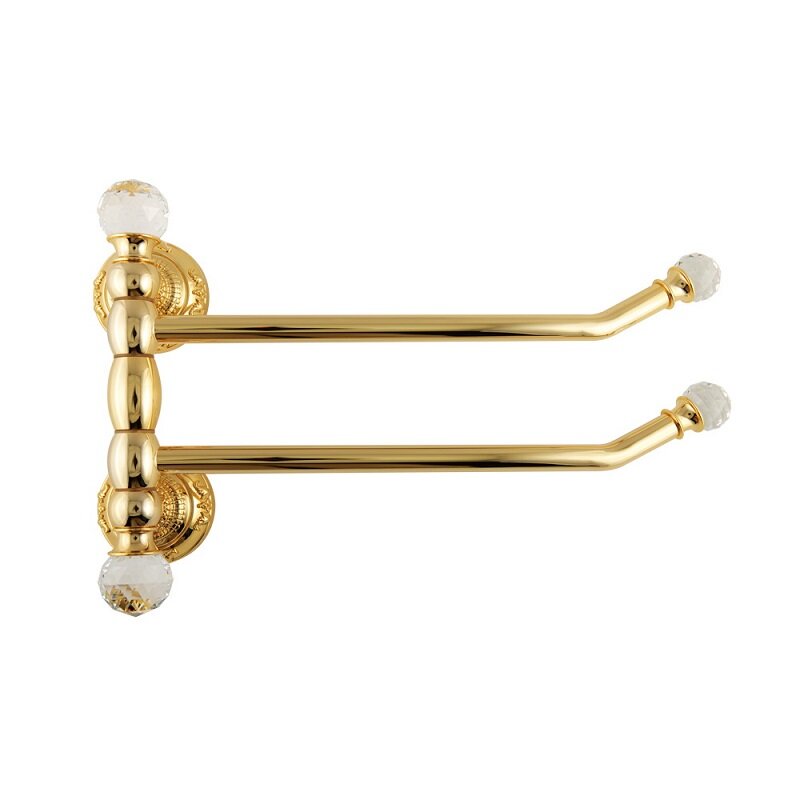 Изображение товара Полотенцедержатель Migliore CRISTALIA 16843 Золото с кристаллами Swarovski