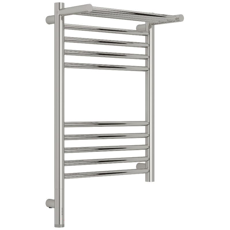 Изображение товара Полотенцесушитель электрический Сунержа Богема 3.1 с полкой, 00-6006-6040/00-6007-6040, высота 60 см, ширина 40, диммер слева/справа, цвет хром