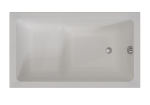 Изображение товара Акриловая ванна Радомир Джоанна 2-89-2-0-1-253Р, 120 x 70 см, фронтальный экран, каркас разборный, сифон, слив-перелив автомат в комплекте, белая