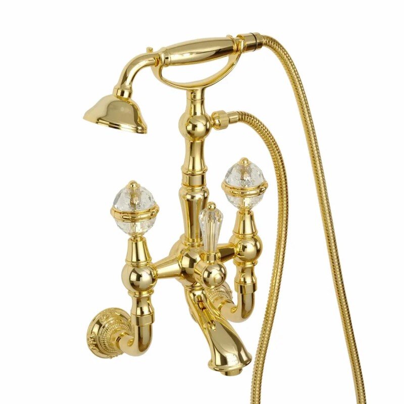 Изображение товара Смеситель Migliore Cristalia ML.CRS-3702 для ванны и душа золотой