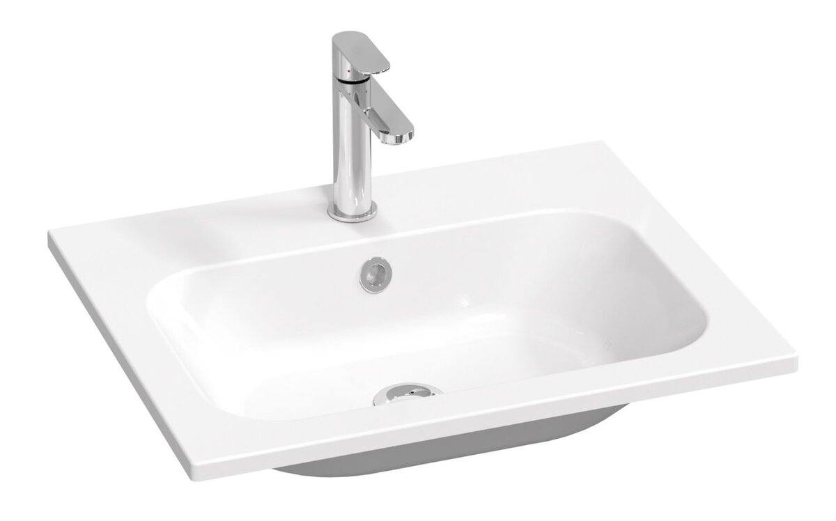 Изображение товара Раковина Ravak Chrome Slim 60 см искусственный камень белая