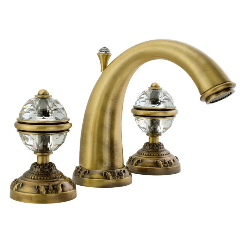 Изображение товара Migliore Cristalia 18583 смеситель бронза для раковины 3 отверстия Изображение товара Migliore Cristalia 18583 смеситель бронза для раковины 3 отверстия