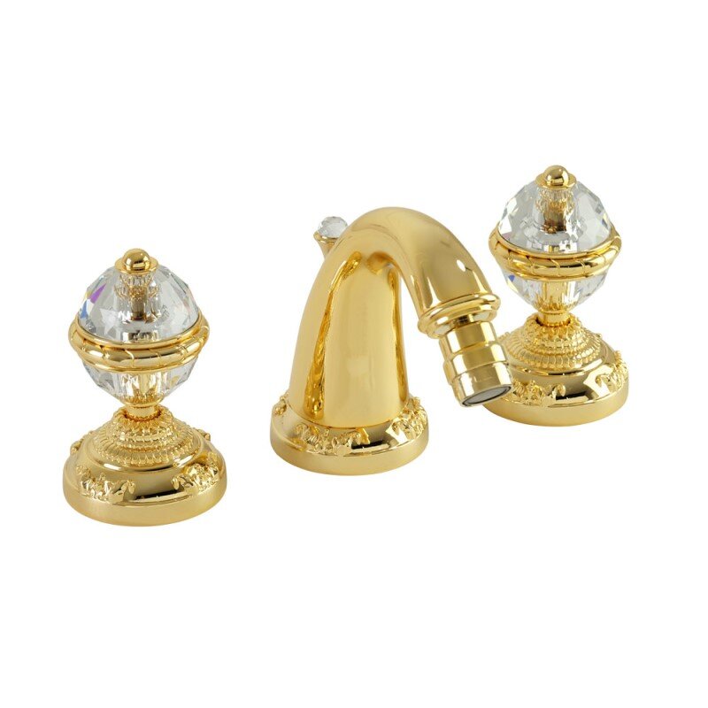 Изображение товара Migliore Cristalia ML. CRS-3725. DO - смеситель для биде, золото, 3 отверстия