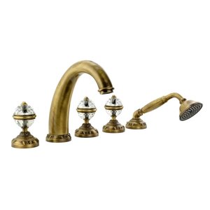 Изображение товара Смеситель для ванны и душа Migliore.CRistalia 18581 бронза с кристаллами Swarovski