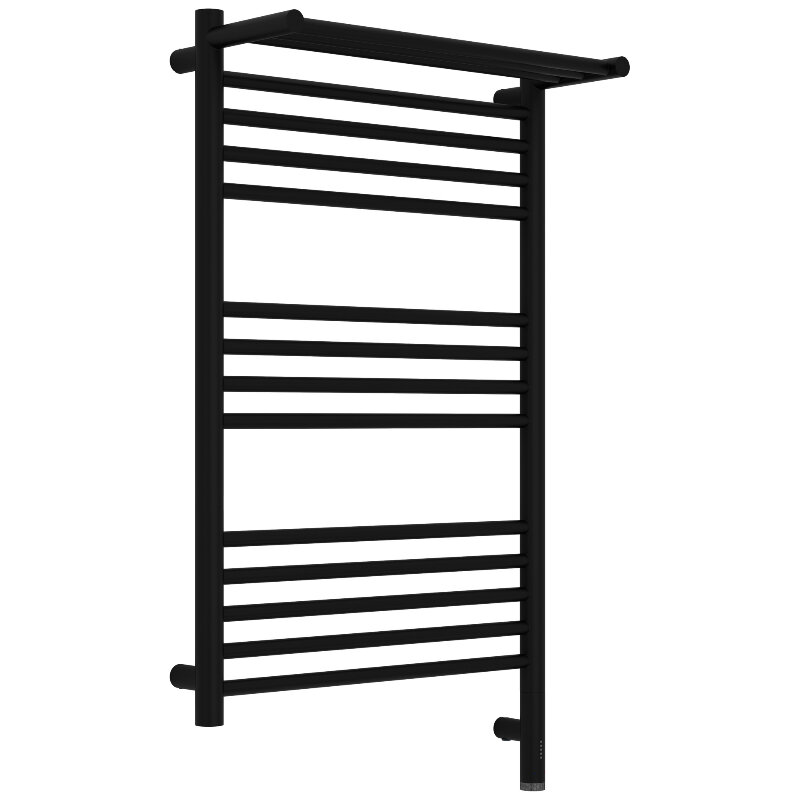 Изображение товара Электрический полотенцесушитель Сунержа Богема 3.1 с полкой 80 см черный матовый