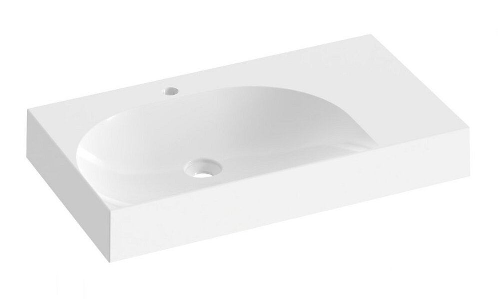 Изображение товара Раковина Ravak Lite XJXP1280001 80x60 см из искусственного камня белая