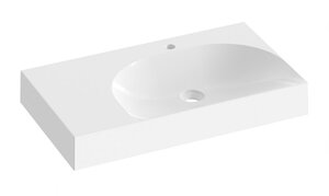 Изображение товара Раковина Ravak Lite XJXL1280001 80x60 см искусственный камень белая