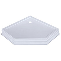 Изображение товара Поддон душевой Migliore Diadema 95х95 см 24589, керамика, белый/хром