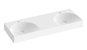 Изображение товара Раковина Ravak Lite XJX01212001 120 см двойная из искусственного камня белая