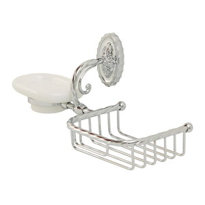 Изображение товара Корзина с мыльницей Migliore Edera 16921 настенная хром